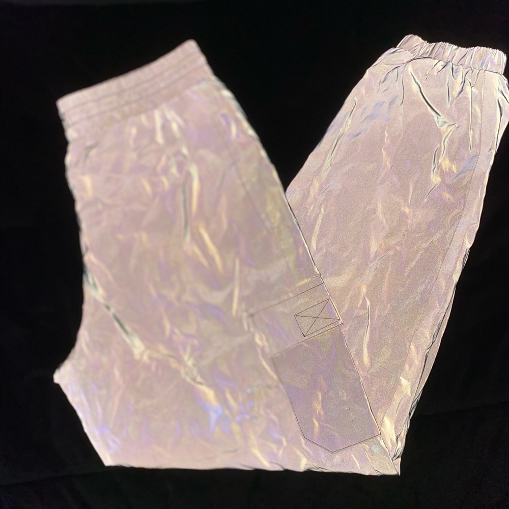 iridescent glow in the dark joggers